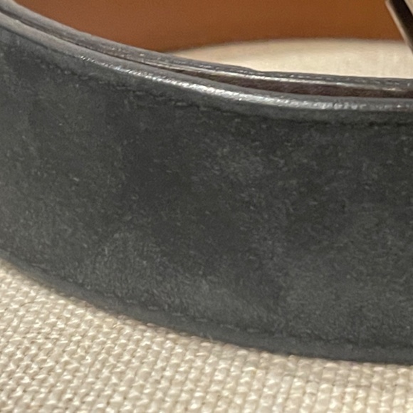 SOLD Berluti 95 / 38 Classic Belt in Blue Suede Excellent Condition - Picture 2 of 11